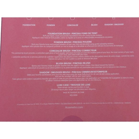 IT Cosmetics Heavenly Luxe skin loving brush set with case. New in Box - Picture 11 of 16